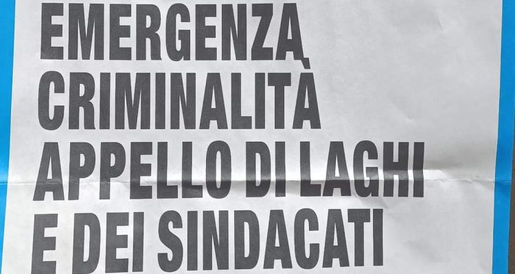 Facciamo fronte compatto con le FO, emergenza criminalità